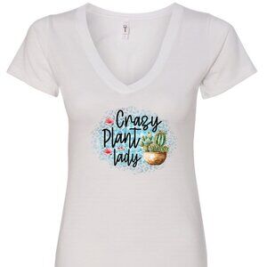 Crazy Plant Lady V-Neck T-Shirt